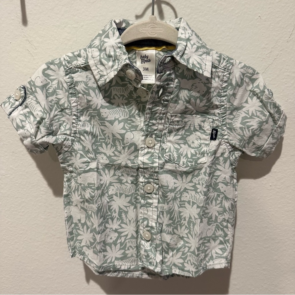 OshKosh B'gosh Tropical Print Button Down Shirt